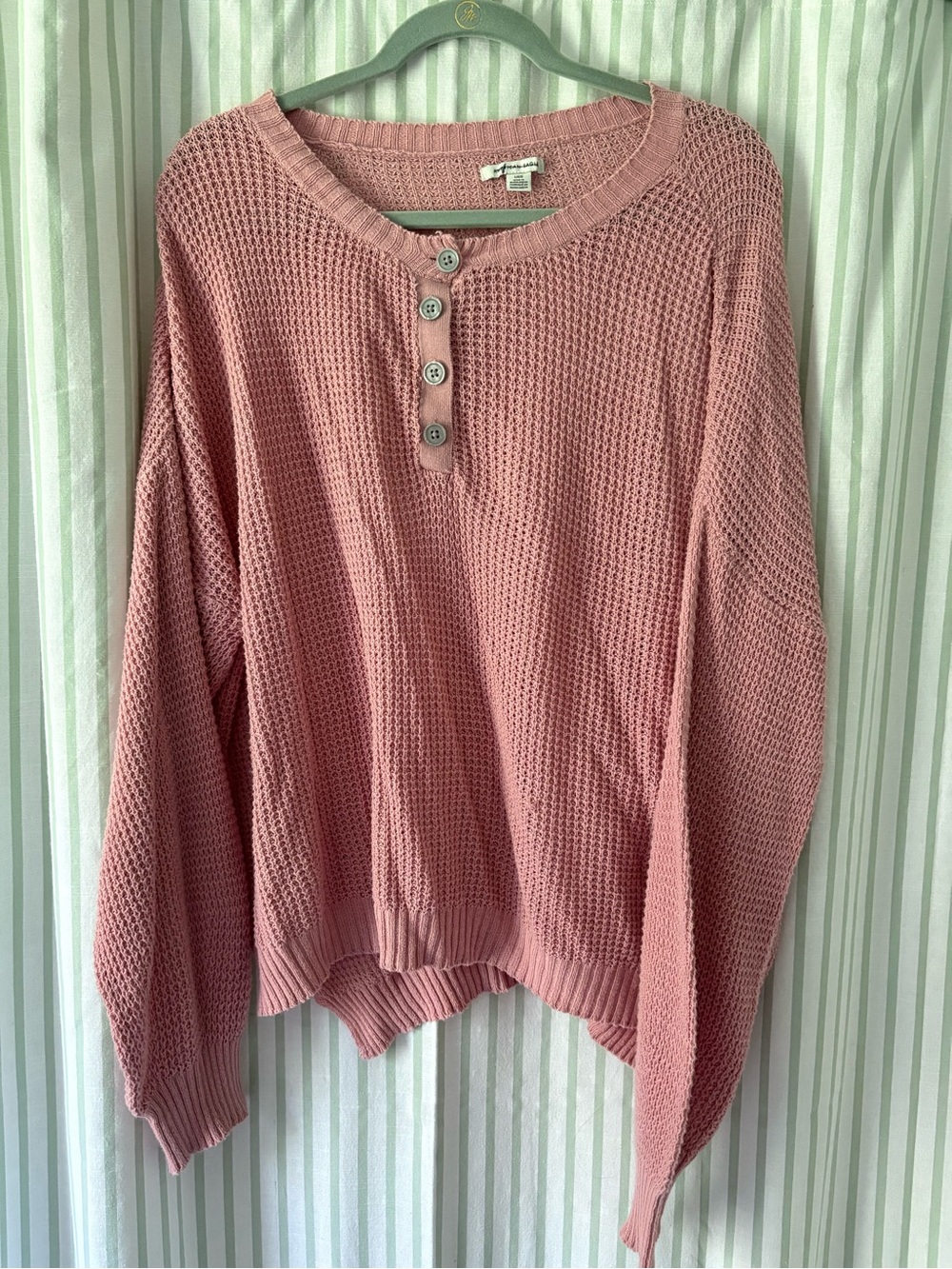 AE lightweight Henley sweater